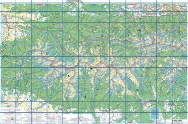 schemat podziau mapy Tatr Zachodnich na czci